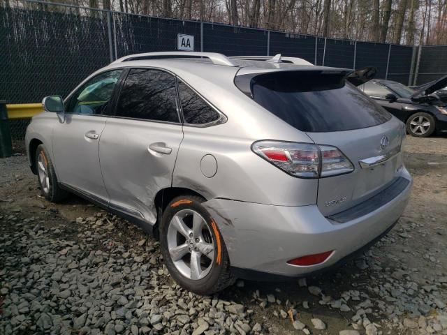 2T2BK1BA7AC079278 - 2010 LEXUS RX 350 SILVER photo 2