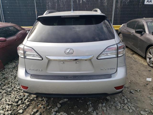 2T2BK1BA7AC079278 - 2010 LEXUS RX 350 SILVER photo 6