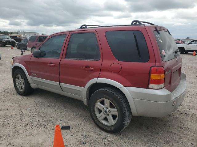 1FMCU95H96KA20485 - 2006 FORD ESCAPE HEV RED photo 2