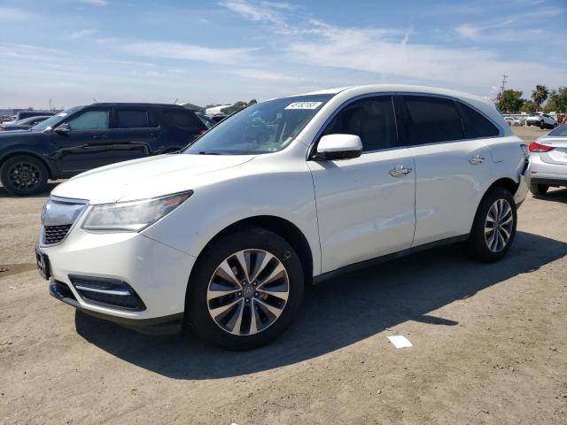 5FRYD3H41EB019048 - 2014 ACURA MDX TECHNOLOGY WHITE photo 1