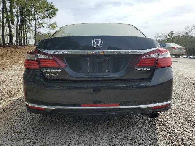 1HGCR2F39HA122508 - 2017 HONDA ACCORD LX BLACK photo 6