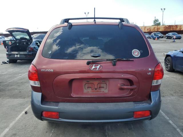 KM8SC13D554915894 - 2005 HYUNDAI SANTA FE G RED photo 6