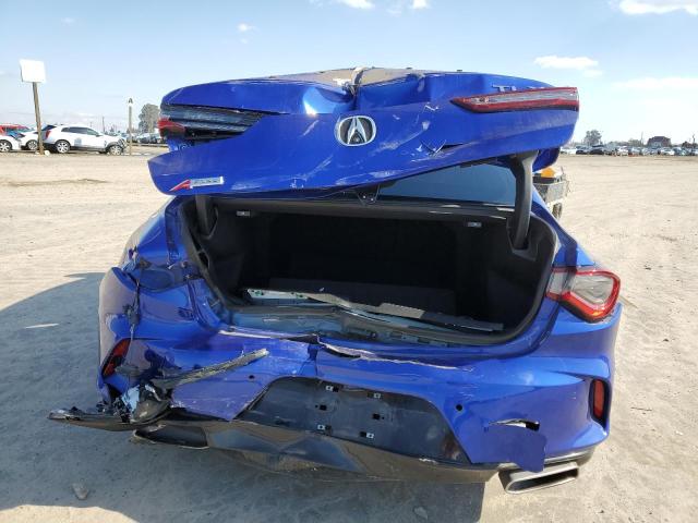 19UUB5F58NA001590 - 2022 ACURA TLX TECH A BLUE photo 6