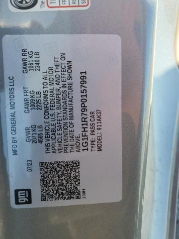 1G1FH1R79P0157991 - 2023 CHEVROLET CAMARO SS SILVER photo 12