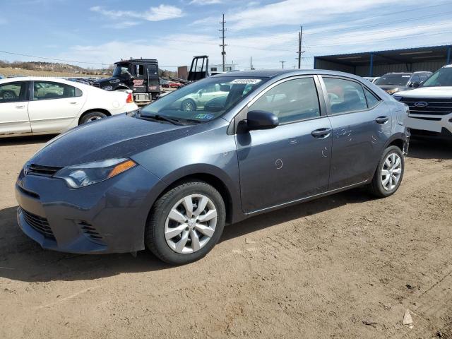 2T1BURHE0GC699017 - 2016 TOYOTA COROLLA L GRAY photo 1