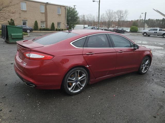 3FA6P0K96FR108770 - 2015 FORD FUSION TITANIUM RED photo 3