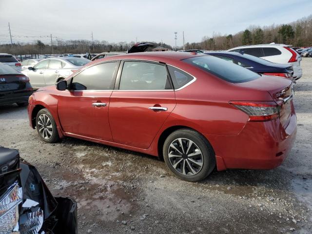 3N1AB7AP3FY316027 - 2015 NISSAN SENTRA S BURGUNDY photo 2