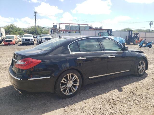 KMHGC4DF0CU163476 - 2012 HYUNDAI GENESIS 4.6L BLACK photo 3