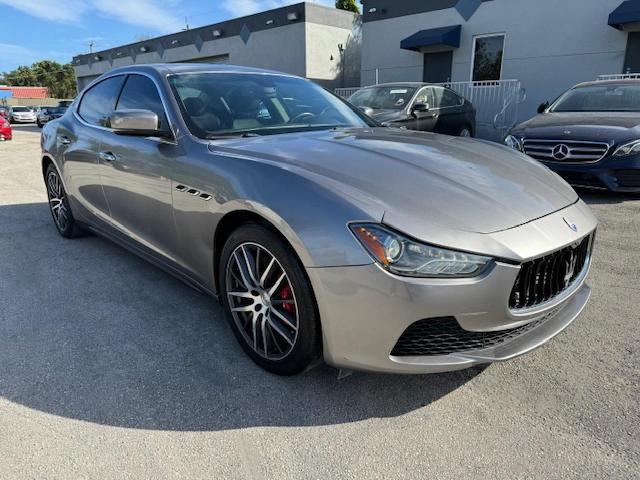 ZAM57RSA4G1169112 - 2016 MASERATI GHIBLI S GRAY photo 4