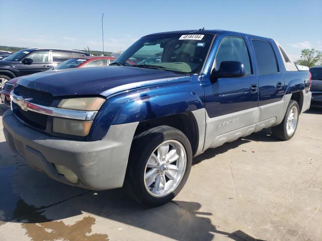 3GNEC13T82G186546 - 2002 CHEVROLET AVALANCHE C1500 BLUE photo 1