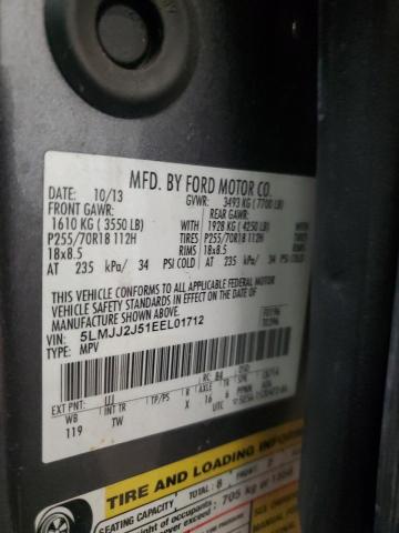 5LMJJ2J51EEL01712 - 2014 LINCOLN NAVIGATOR GRAY photo 14