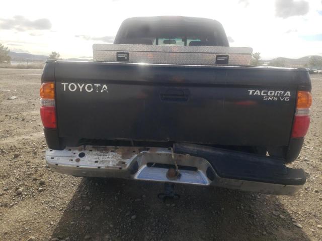 5TEHN72N23Z248812 - 2003 TOYOTA TACOMA DOUBLE CAB BLACK photo 6