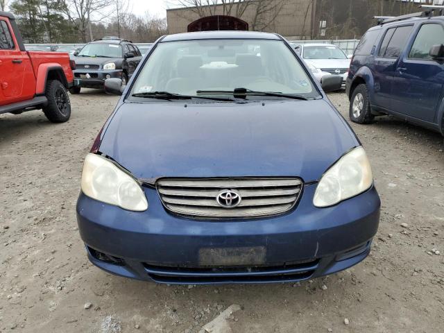 JTDBR32E130043193 - 2003 TOYOTA COROLLA CE BLUE photo 5