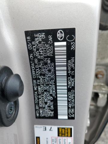JTDKARFP9J3078906 - 2018 TOYOTA PRIUS PRIM 金色 照片 12