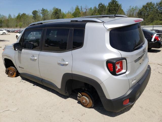 ZACCJBDT0FPB59598 - 2015 JEEP RENEGADE LIMITED SILVER photo 2