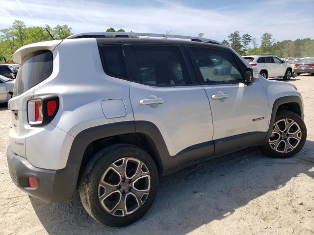 ZACCJBDT0FPB59598 - 2015 JEEP RENEGADE LIMITED SILVER photo 3