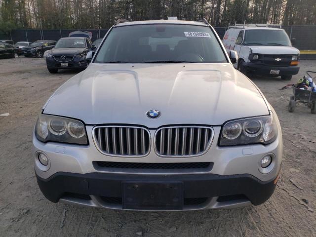 WBXPC93429WJ27886 - 2009 BMW X3 XDRIVE30I SILVER photo 5