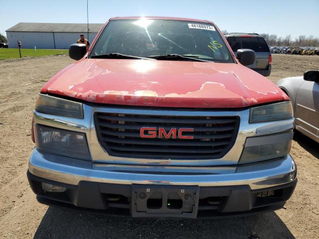 1GTDT196X48126170 - 2004 GMC CANYON RED photo 5