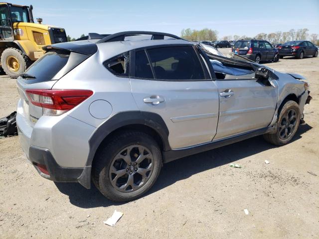 JF2GTHSC3MH232676 - 2021 SUBARU CROSSTREK SPORT SILVER photo 3