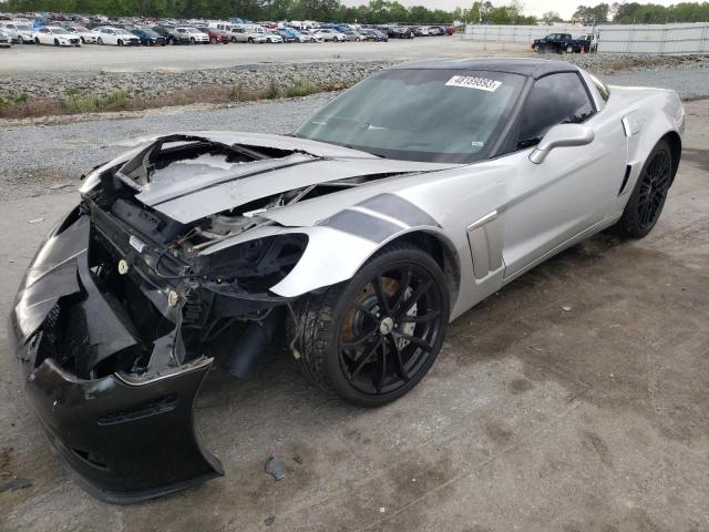 1G1YW2DW9A5102177 - 2010 CHEVROLET CORVETTE GRAND SPORT SILVER photo 1