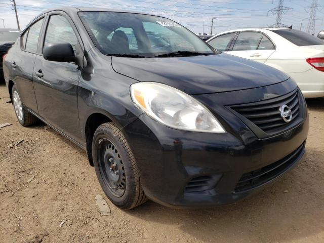 3N1CN7AP2EL843388 - 2014 NISSAN VERSA S BLACK photo 4