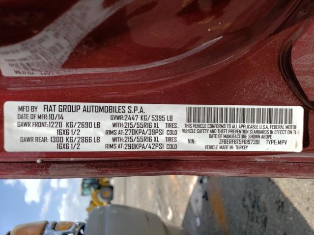 ZFBERFBT5F6197391 - 2015 RAM PROMASTER SLT MAROON photo 13