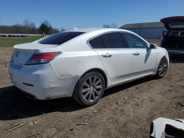 19UUA8F3XEA007006 - 2014 ACURA TL SE WHITE photo 3