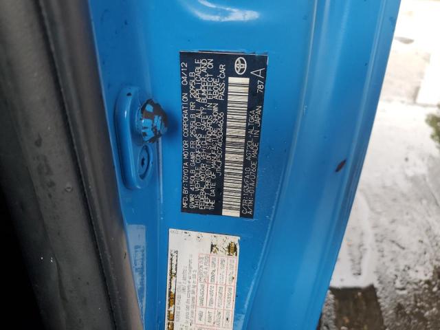 JTKJF5C74C3044636 - 2012 TOYOTA SCION TC 蓝色 照片 12