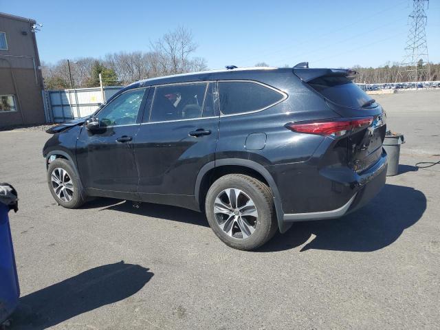 5TDGZRBH6MS058676 - 2021 TOYOTA HIGHLANDER XLE BLACK photo 2