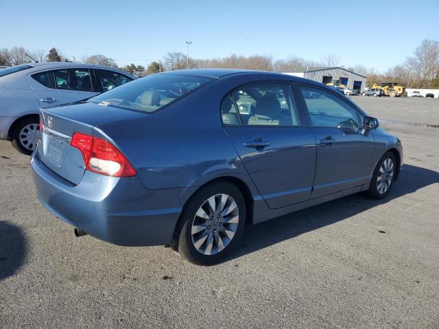 2HGFA16989H336718 - 2009 HONDA CIVIC EXL BLUE photo 3