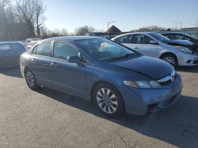 2HGFA16989H336718 - 2009 HONDA CIVIC EXL BLUE photo 4