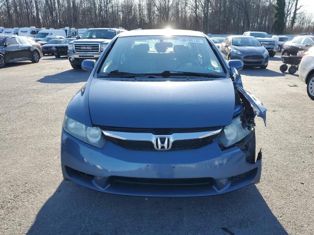 2HGFA16989H336718 - 2009 HONDA CIVIC EXL BLUE photo 5