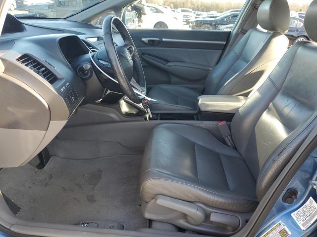 2HGFA16989H336718 - 2009 HONDA CIVIC EXL BLUE photo 7