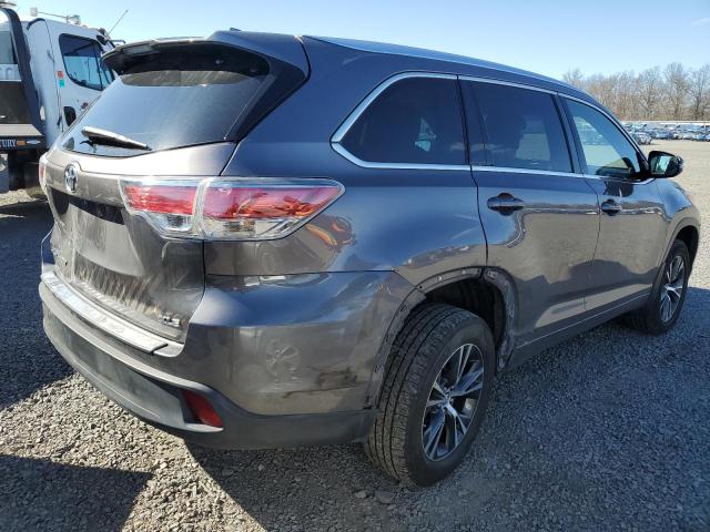 5TDKKRFHXGS147695 - 2016 TOYOTA HIGHLANDER XLE 灰色 照片 3