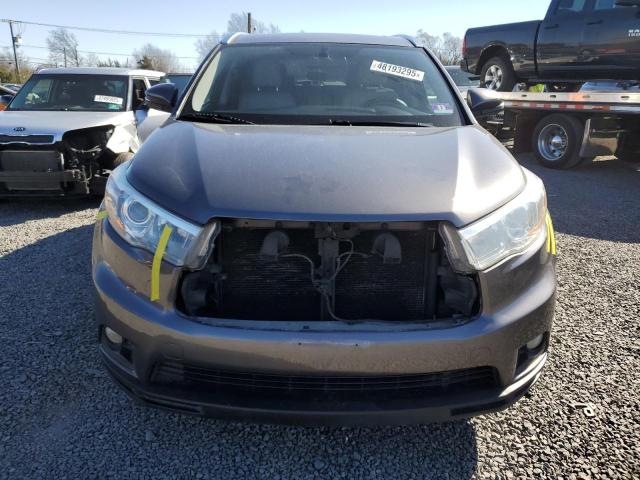 5TDKKRFHXGS147695 - 2016 TOYOTA HIGHLANDER XLE 灰色 照片 5