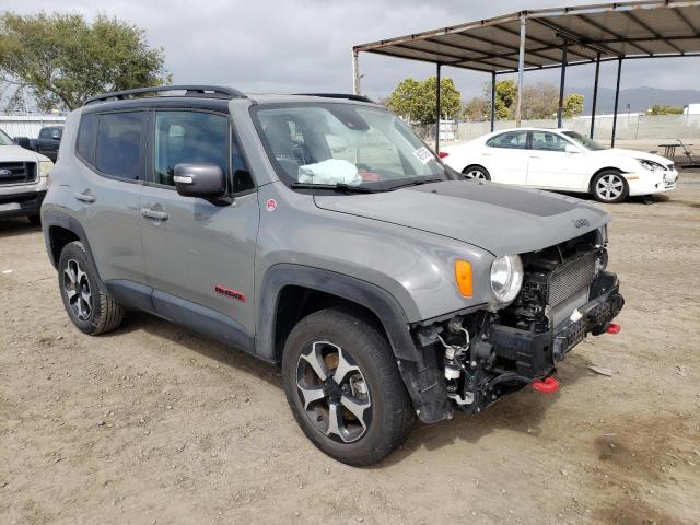 ZACNJDC18MPM35988 - 2021 JEEP RENEGADE TRAILHAWK GRAY photo 4