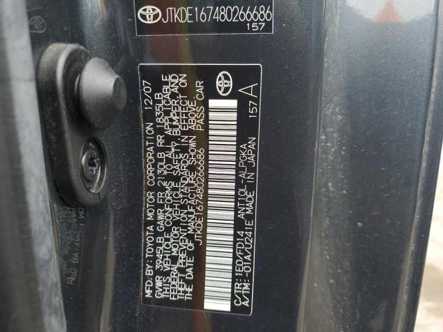 JTKDE167480266686 - 2008 TOYOTA SCION TC 灰色 照片 12