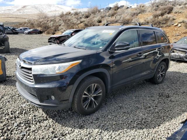 5TDKKRFH2GS140515 - 2016 TOYOTA HIGHLANDER XLE 黑色 照片 1