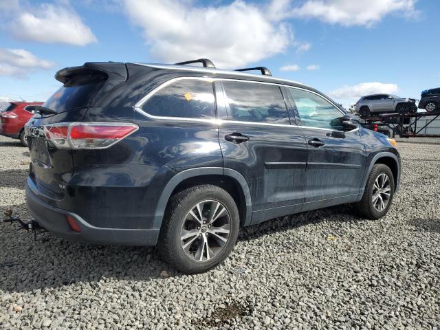 5TDKKRFH2GS140515 - 2016 TOYOTA HIGHLANDER XLE 黑色 照片 3