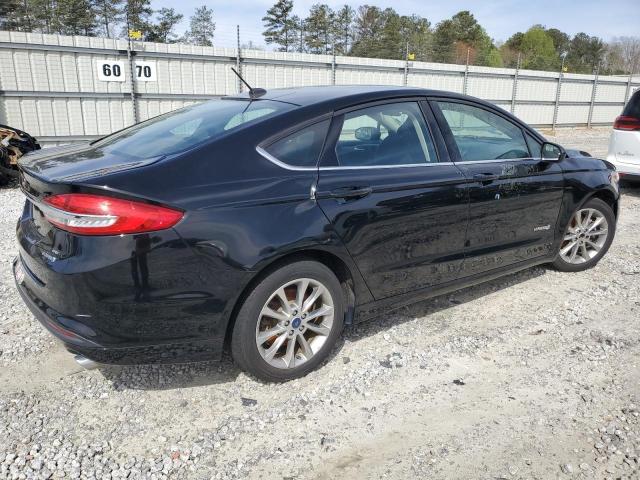 3FA6P0LU7HR374210 - 2017 FORD FUSION SE HYBRID BLACK photo 3