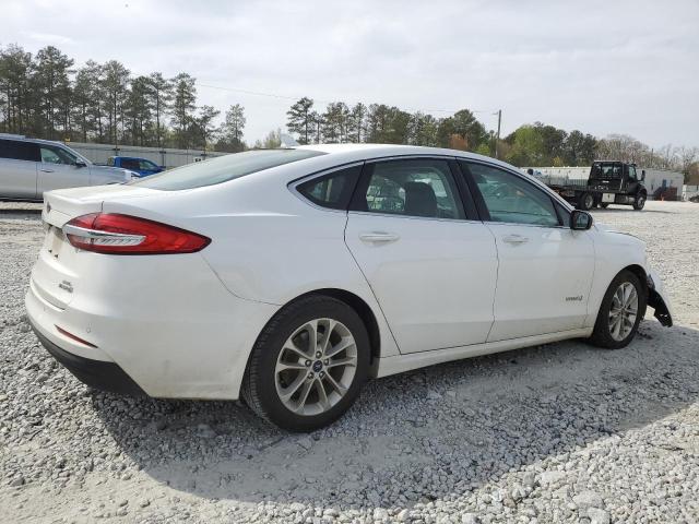 3FA6P0MUXKR185640 - 2019 FORD FUSION SEL WHITE photo 3