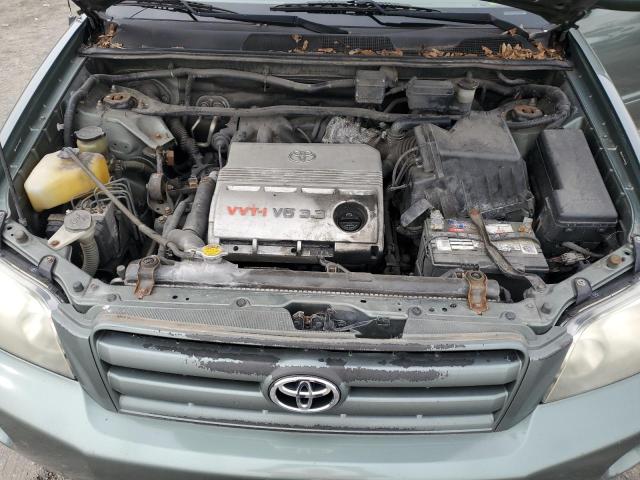 JTEEP21A140047687 - 2004 TOYOTA HIGHLANDER TEAL photo 11