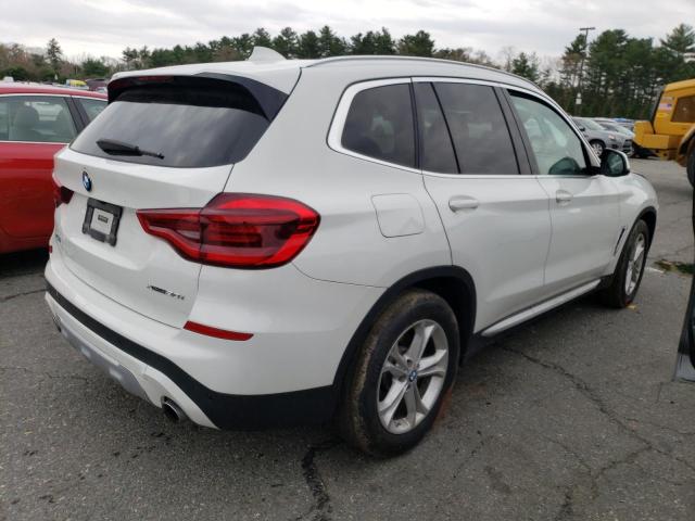 5UXTY5C02M9G13576 - 2021 BMW X3 XDRIVE30I WHITE photo 3