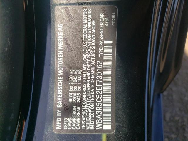 WBA3R5C52EF730162 - 2014 BMW 435 XI BLACK photo 12