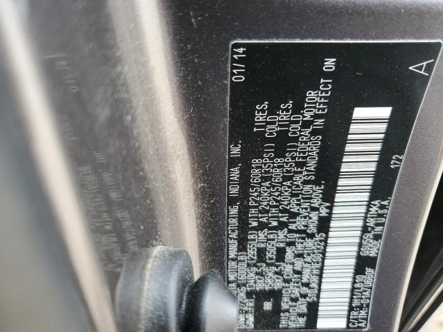 5TDJKRFH1ES013215 - 2014 TOYOTA HIGHLANDER XLE Boz foto 13