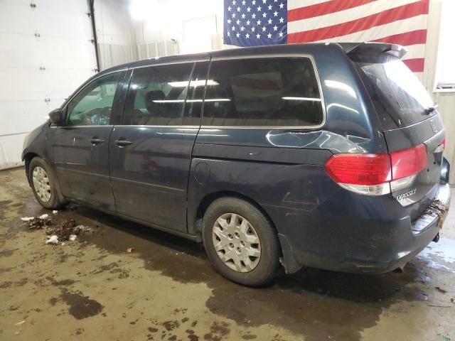 5FNRL38259B039722 - 2009 HONDA ODYSSEY LX BLUE photo 2