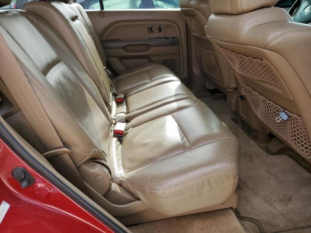 2HKYF18534H515445 - 2004 HONDA PILOT EXL RED photo 11