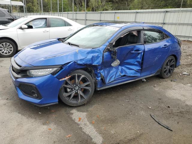 SHHFK7H93JU214112 - 2018 HONDA CIVIC SPORT TOURING BLUE photo 1