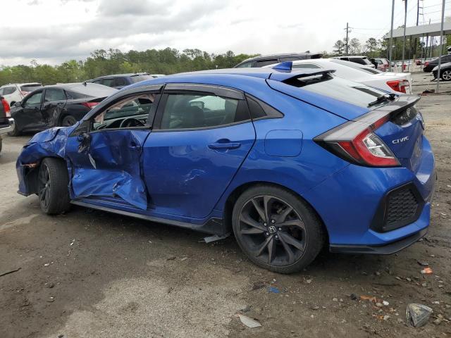 SHHFK7H93JU214112 - 2018 HONDA CIVIC SPORT TOURING BLUE photo 2