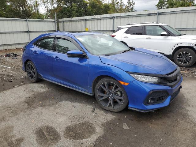 SHHFK7H93JU214112 - 2018 HONDA CIVIC SPORT TOURING BLUE photo 4